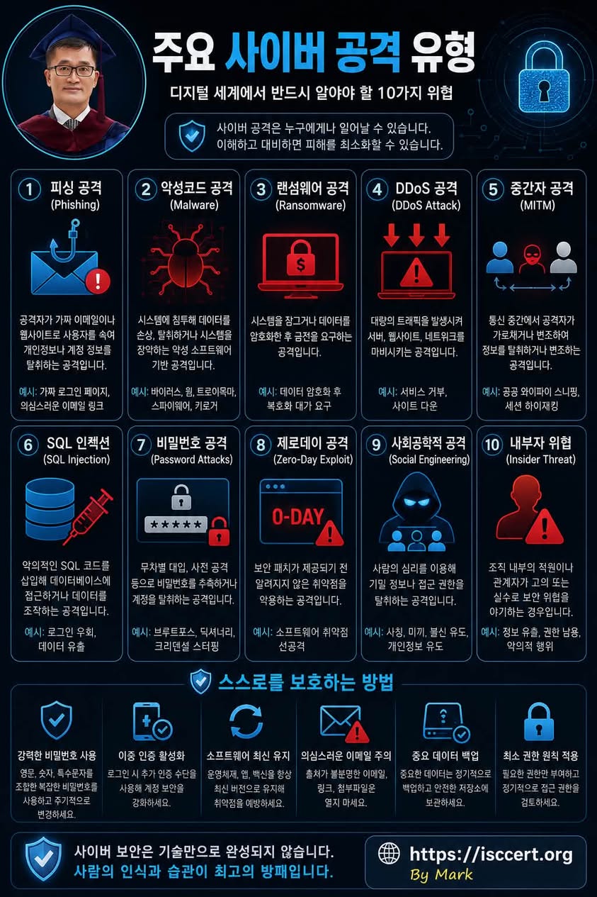 사이버 공격은 남의 이야기가 아닙니다. 인포그래픽