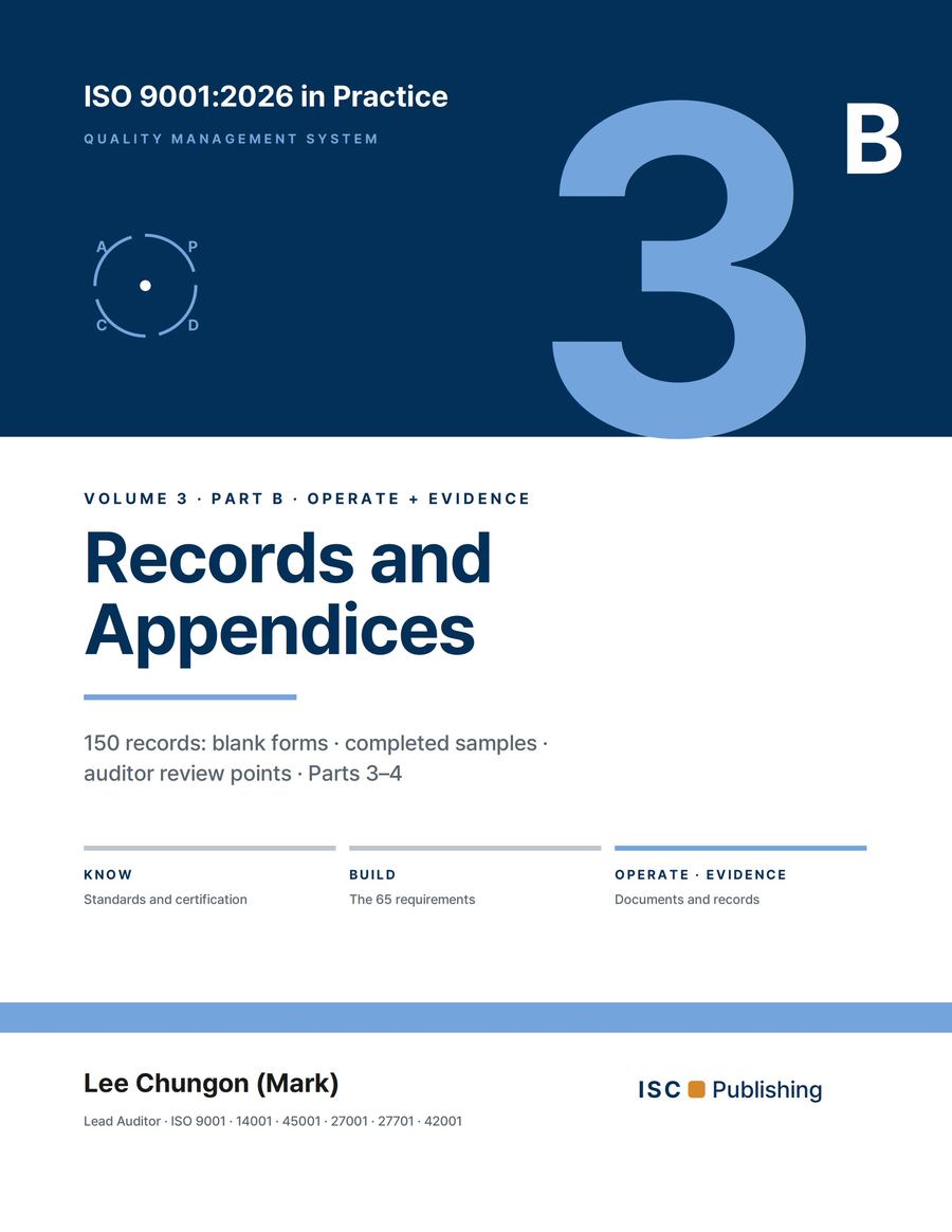 ISO 9001:2026 in Practice · Vol. 3B — Records and Appendices