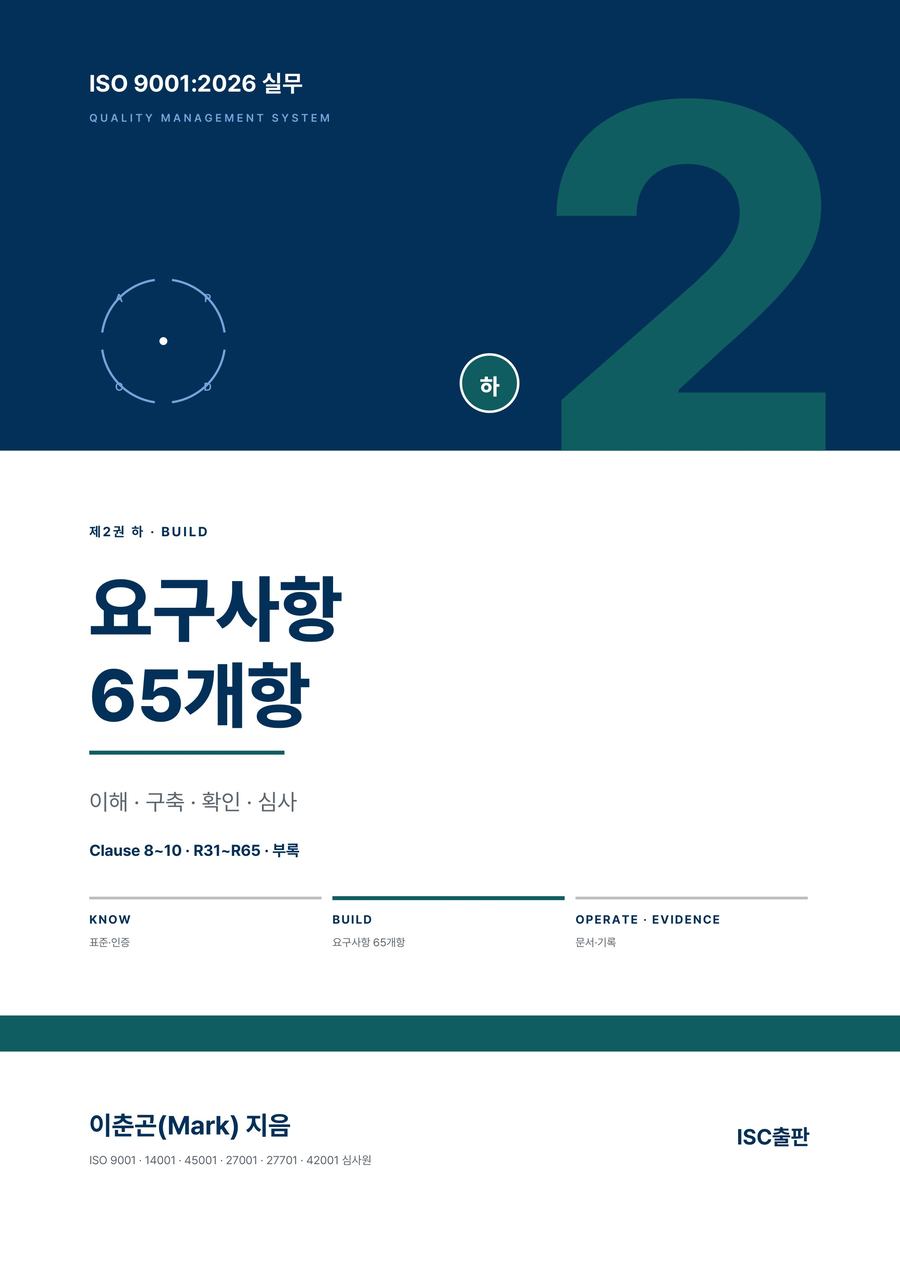 ISO 9001:2026 실무 ②하 요구사항 65개항 — 이해·구축·확인·심사