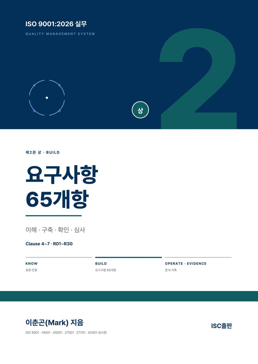 ISO 9001:2026 실무 ②상 요구사항 65개항 — 이해·구축·확인·심사